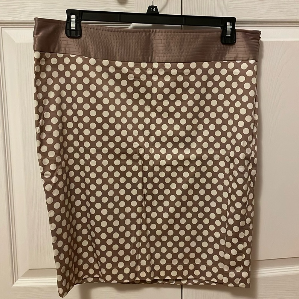 Polka dot pencil skirt